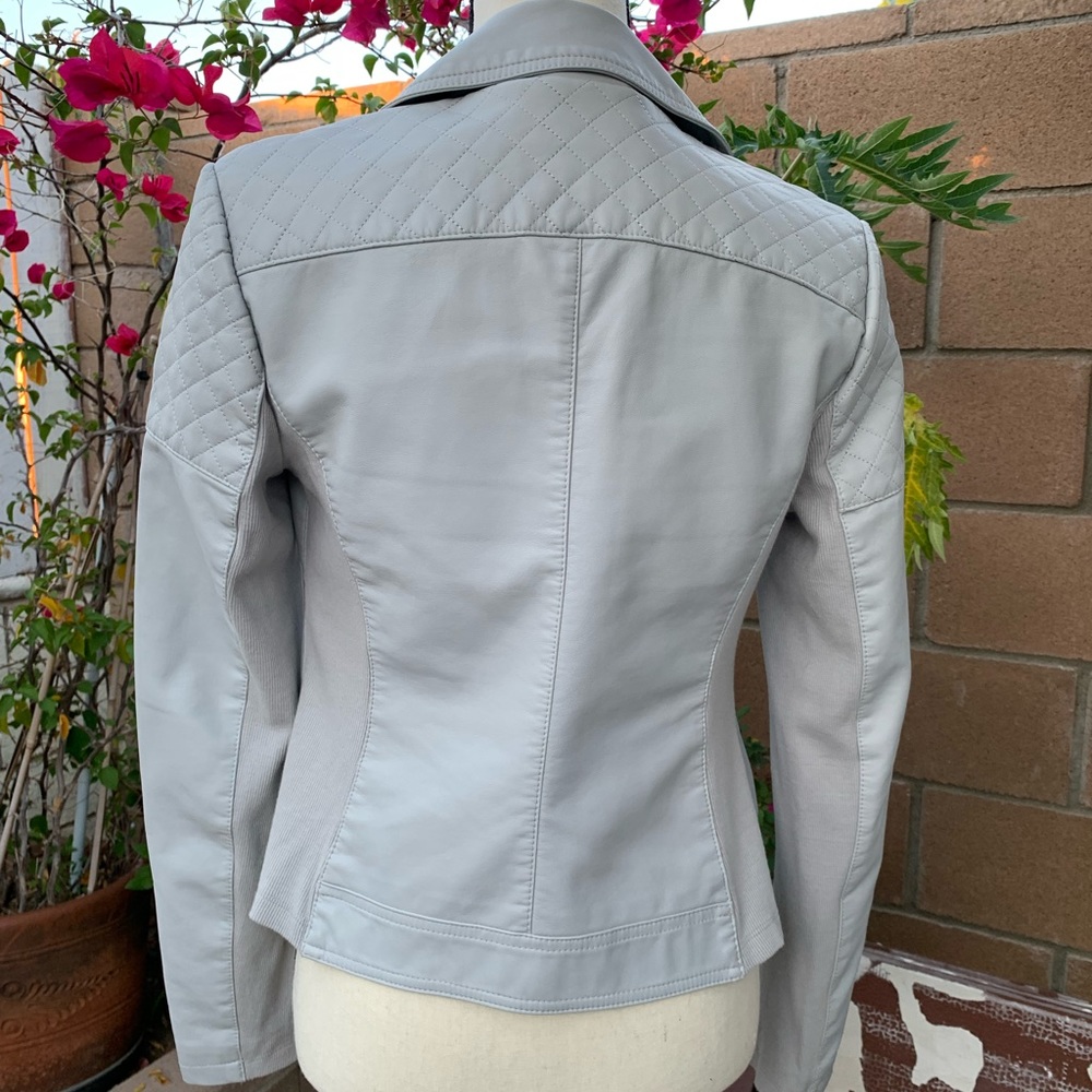 Express Light Gray Moto Jacket - Picture 5 of 8